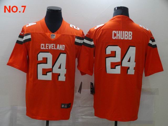 Men's Cleveland Browns #24 Nick Chubb Jesey NO.7;